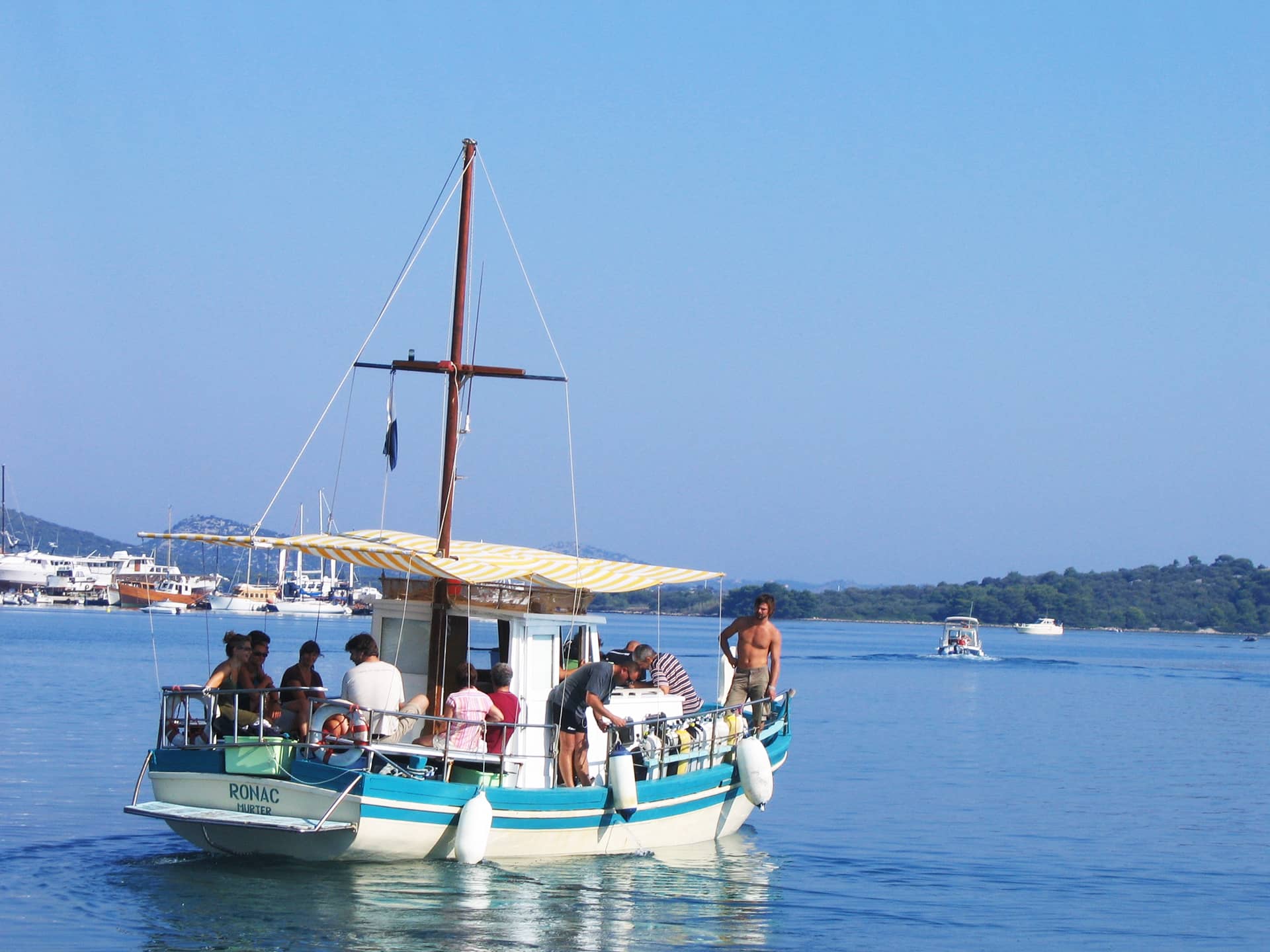 Ronac excursion and diving boat in murter